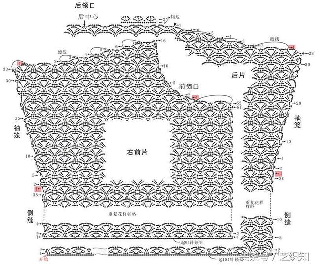 适合夏日穿着的亲子防晒罩衫编织教程图解，穿上去踏青吧！-8.jpg