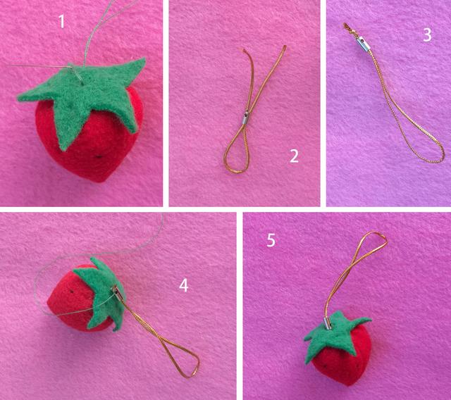 亲子手工，带孩子用零碎布头做个布艺草莓小挂件，体验DIY的乐趣-8.jpg