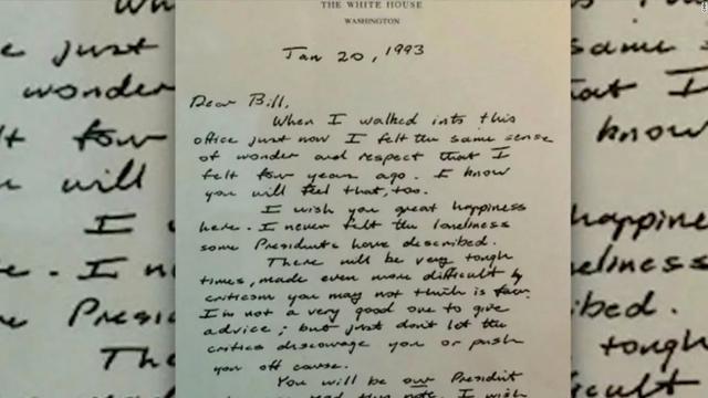 总统之心！美公布老布什“黯然”离位时，留给克林顿的一封信-2.jpg