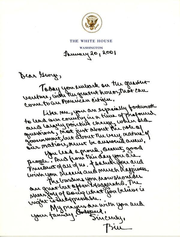 总统之心！美公布老布什“黯然”离位时，留给克林顿的一封信-9.jpg
