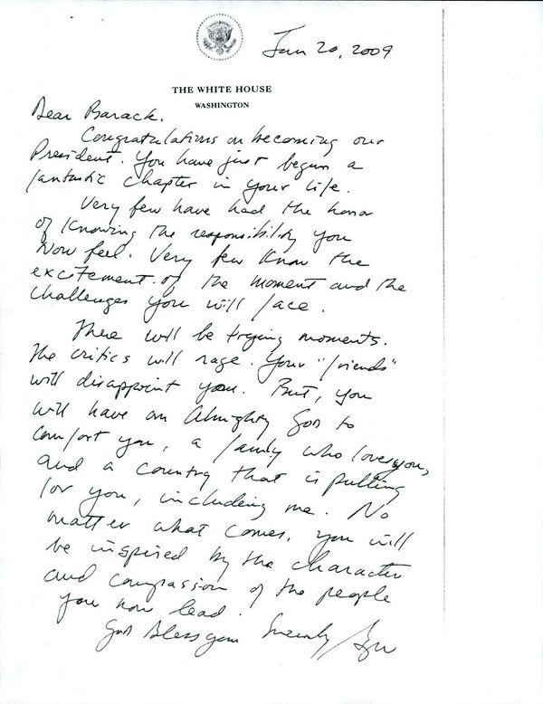 总统之心！美公布老布什“黯然”离位时，留给克林顿的一封信-11.jpg