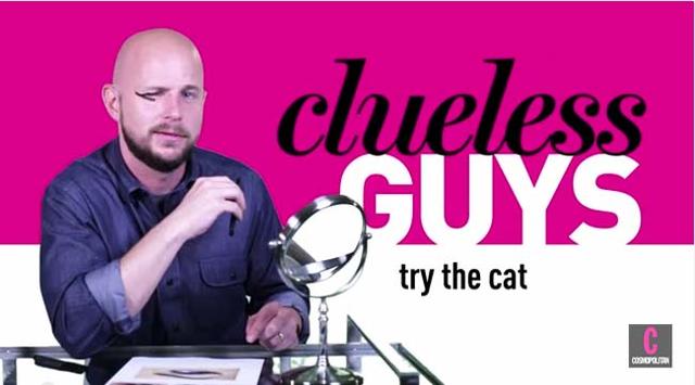 外国节目推搞笑创意：让男人化性感猫眼妆(组图)- 新闻-1.jpg